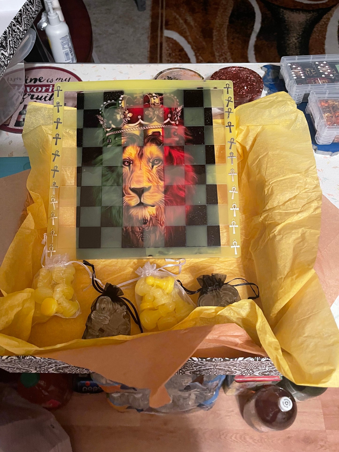 Custom Photo Chess Set