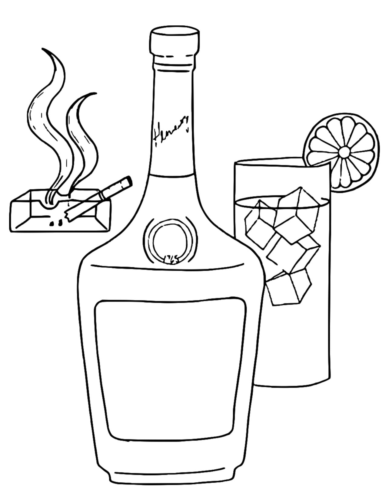 Pre-Sketched Sip & Paint Canvas