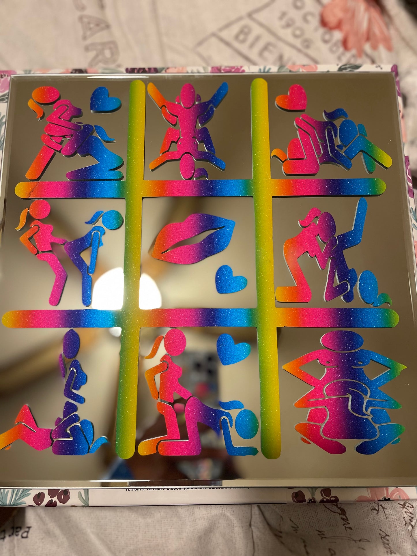 Custom Tic-Tac-Toe Glass Drinking Game