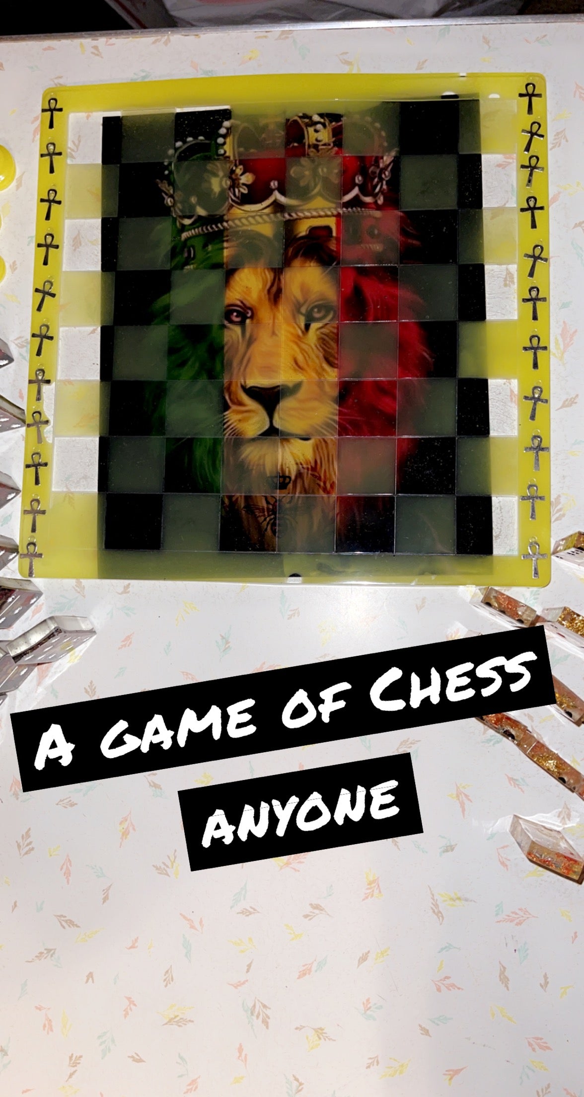 Custom Photo Chess Set